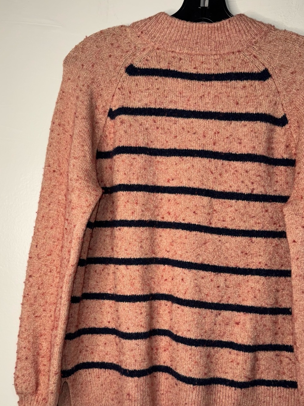Madewell Pink and Navy Striped Crewneck Sweater - Picture 9 of 11